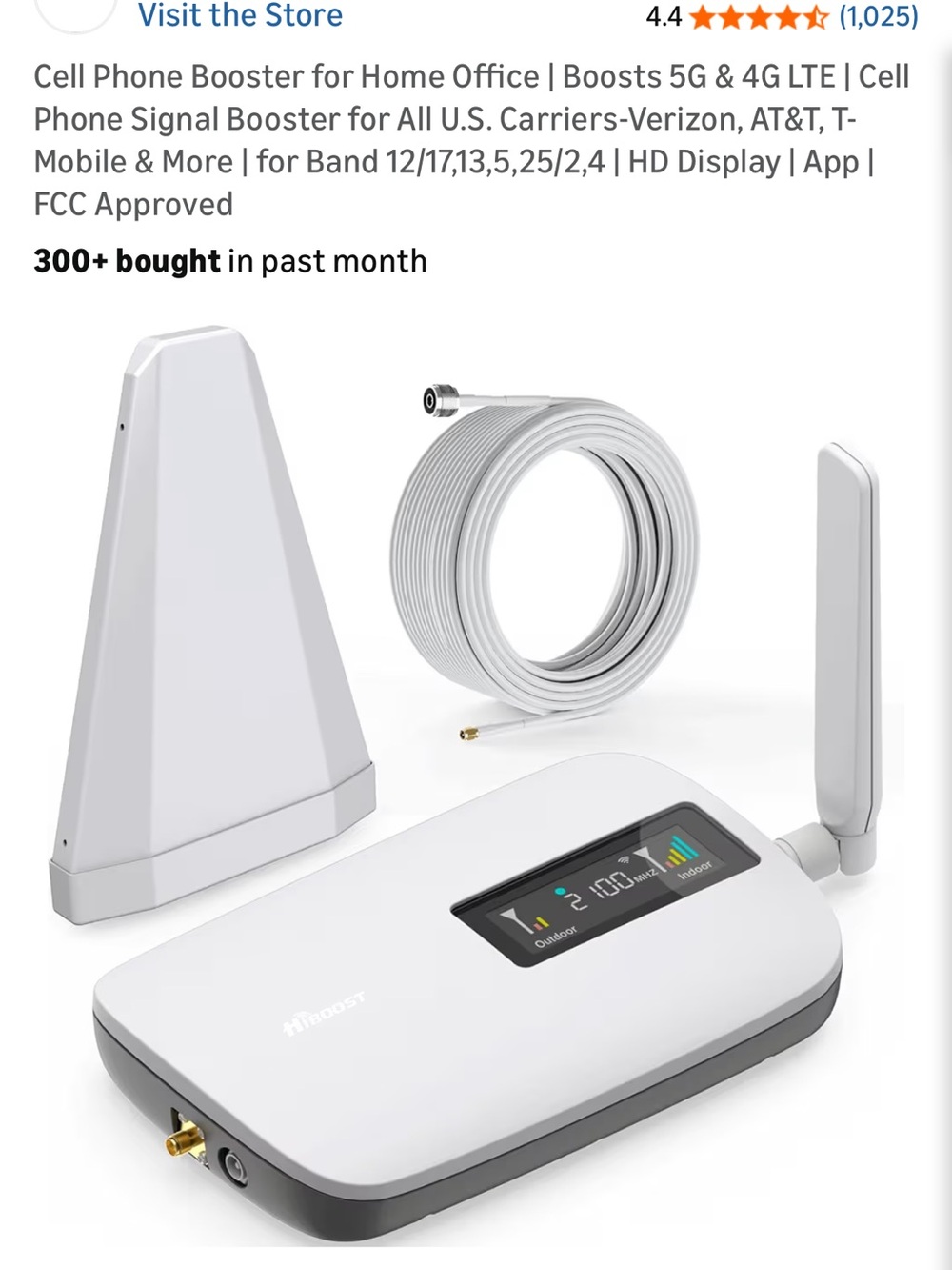4G/5G Cell Signal Booster Kit - White